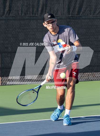 Thumbnail 2 in Crawford vs Maud (UIL 2A Boys Singles State Finals) photogallery.