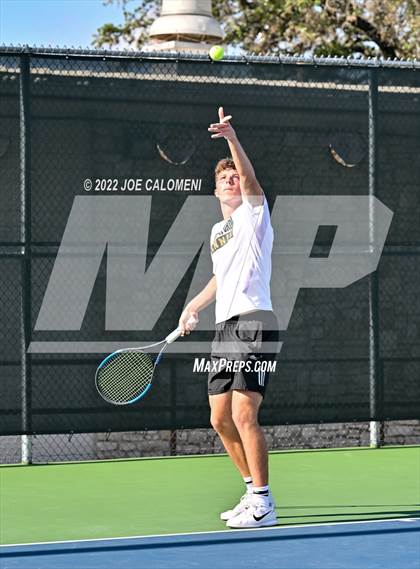 Thumbnail 2 in Crawford vs Maud (UIL 2A Boys Singles State Finals) photogallery.