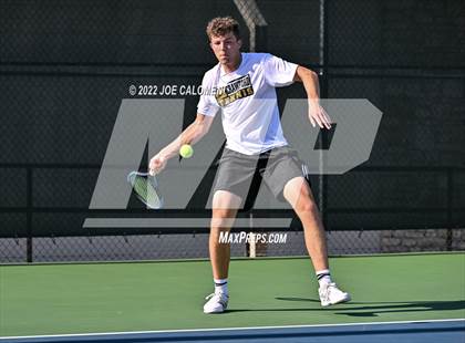 Thumbnail 2 in Crawford vs Maud (UIL 2A Boys Singles State Finals) photogallery.
