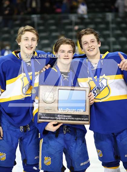 Thumbnail 2 in Moorhead vs St. Michael-Albertville (MSHSL Section 8AA Final) photogallery.