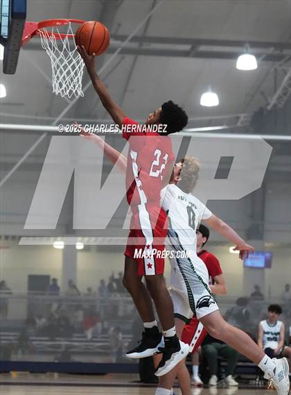 Thumbnail 3 in JV: San Antonio Patriots HomeSchool vs. Salt and Light Homeschool (Aggieland Come & Take It Tip-Off) photogallery.