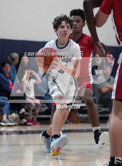 Thumbnail 2 in JV: San Antonio Patriots HomeSchool vs. Salt and Light Homeschool (Aggieland Come & Take It Tip-Off) photogallery.