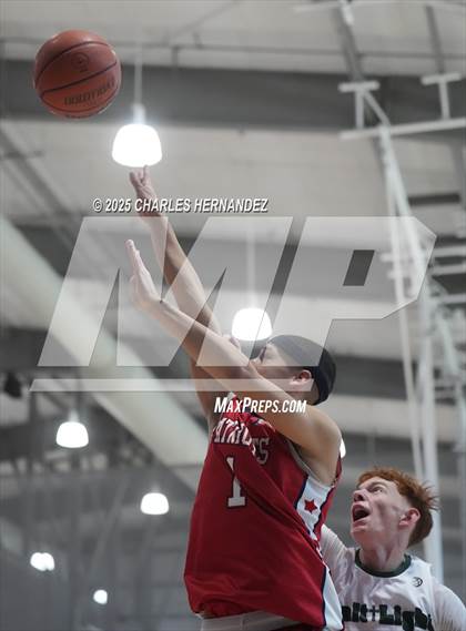 Thumbnail 3 in JV: San Antonio Patriots HomeSchool vs. Salt and Light Homeschool (Aggieland Come & Take It Tip-Off) photogallery.