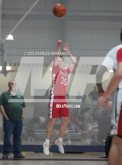 Thumbnail 3 in JV: San Antonio Patriots HomeSchool vs. Salt and Light Homeschool (Aggieland Come & Take It Tip-Off) photogallery.