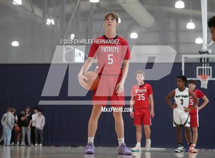 Thumbnail 2 in JV: San Antonio Patriots HomeSchool vs. Salt and Light Homeschool (Aggieland Come & Take It Tip-Off) photogallery.