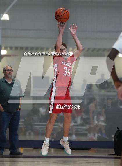 Thumbnail 1 in JV: San Antonio Patriots HomeSchool vs. Salt and Light Homeschool (Aggieland Come & Take It Tip-Off) photogallery.