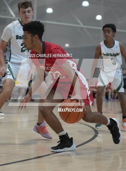 Thumbnail 1 in JV: San Antonio Patriots HomeSchool vs. Salt and Light Homeschool (Aggieland Come & Take It Tip-Off) photogallery.