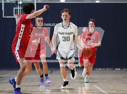 Thumbnail 3 in JV: San Antonio Patriots HomeSchool vs. Salt and Light Homeschool (Aggieland Come & Take It Tip-Off) photogallery.