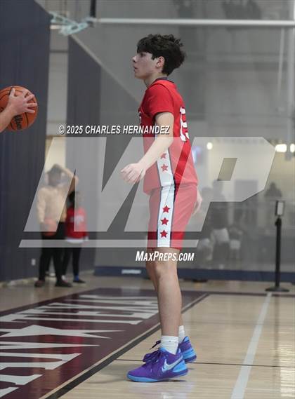 Thumbnail 3 in JV: San Antonio Patriots HomeSchool vs. Salt and Light Homeschool (Aggieland Come & Take It Tip-Off) photogallery.