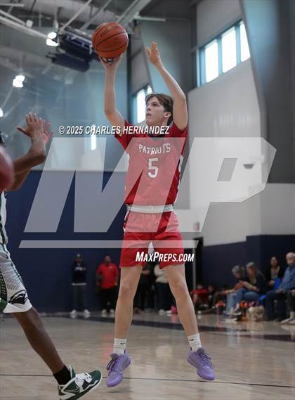 Thumbnail 3 in JV: San Antonio Patriots HomeSchool vs. Salt and Light Homeschool (Aggieland Come & Take It Tip-Off) photogallery.