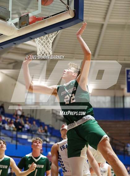 Thumbnail 2 in Monrovia vs Frankfort (IHSAA Class 3A Boys Sectional Round 1) photogallery.