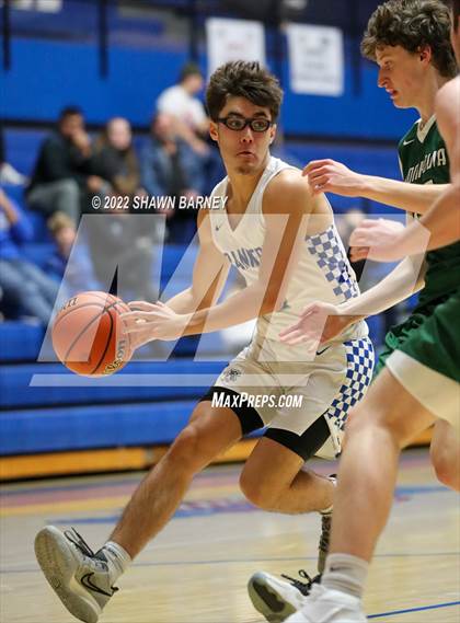 Thumbnail 3 in Monrovia vs Frankfort (IHSAA Class 3A Boys Sectional Round 1) photogallery.