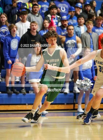 Thumbnail 3 in Monrovia vs Frankfort (IHSAA Class 3A Boys Sectional Round 1) photogallery.