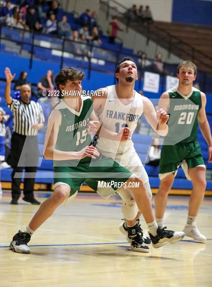 Thumbnail 2 in Monrovia vs Frankfort (IHSAA Class 3A Boys Sectional Round 1) photogallery.