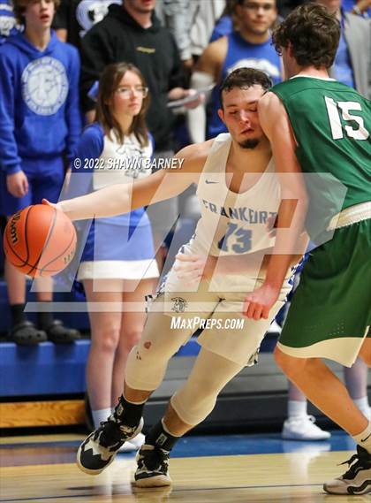 Thumbnail 1 in Monrovia vs Frankfort (IHSAA Class 3A Boys Sectional Round 1) photogallery.