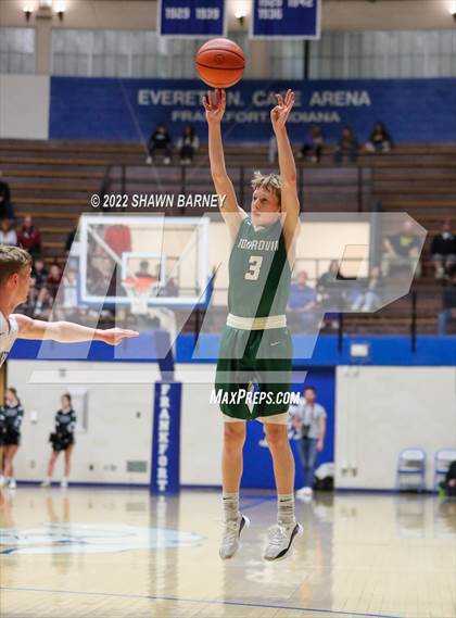 Thumbnail 1 in Monrovia vs Frankfort (IHSAA Class 3A Boys Sectional Round 1) photogallery.