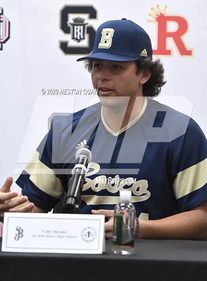 Thumbnail 3 in Trinity League Baseball Media Day - St. John Bosco photogallery.