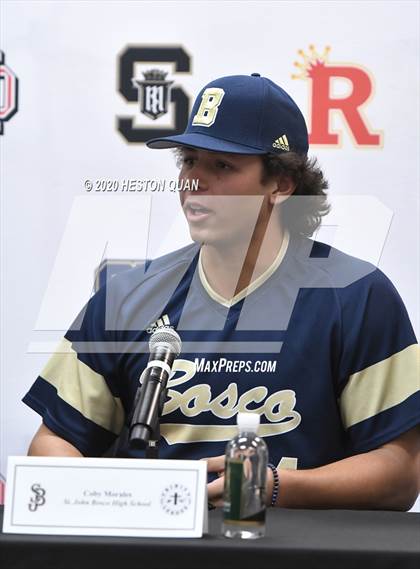 Thumbnail 1 in Trinity League Baseball Media Day - St. John Bosco photogallery.