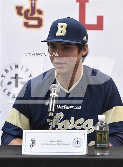 Thumbnail 1 in Trinity League Baseball Media Day - St. John Bosco photogallery.