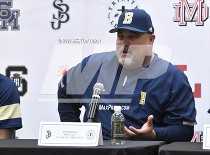 Thumbnail 1 in Trinity League Baseball Media Day - St. John Bosco photogallery.