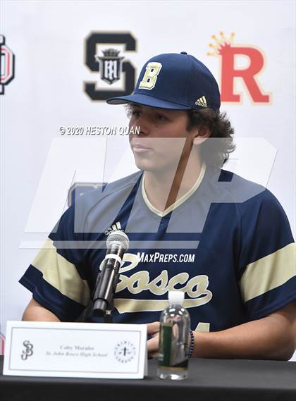Thumbnail 2 in Trinity League Baseball Media Day - St. John Bosco photogallery.