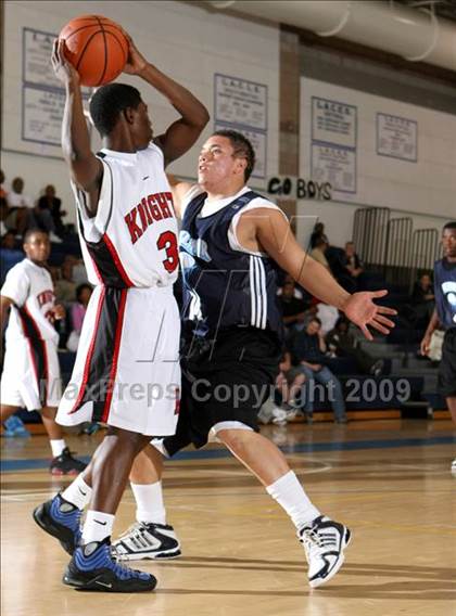 Thumbnail 1 in Sylmar vs. View Park Prep (MLK Hoops Shootout) photogallery.