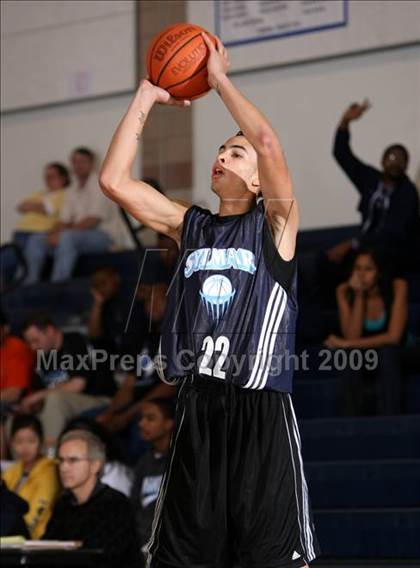 Thumbnail 1 in Sylmar vs. View Park Prep (MLK Hoops Shootout) photogallery.
