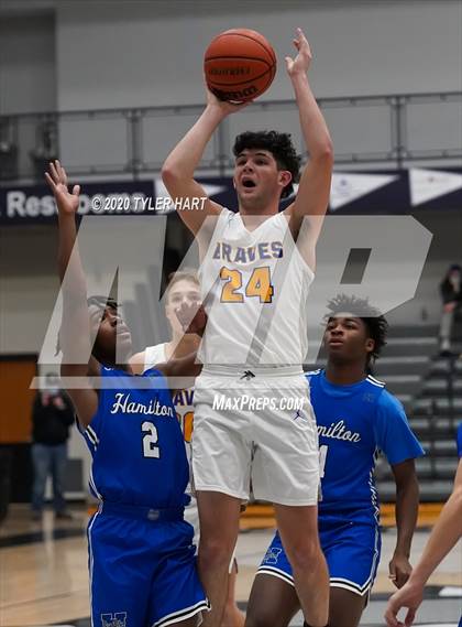 Thumbnail 2 in Fort Wayne Blackhawk Christian vs. Hamilton (Sneakers for Santa Shootout) photogallery.