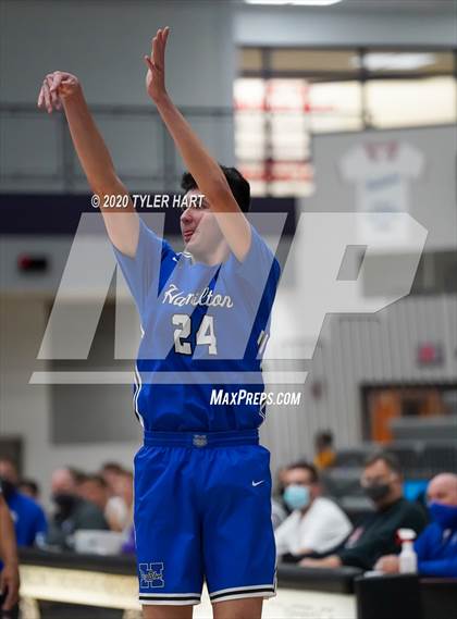 Thumbnail 2 in Fort Wayne Blackhawk Christian vs. Hamilton (Sneakers for Santa Shootout) photogallery.