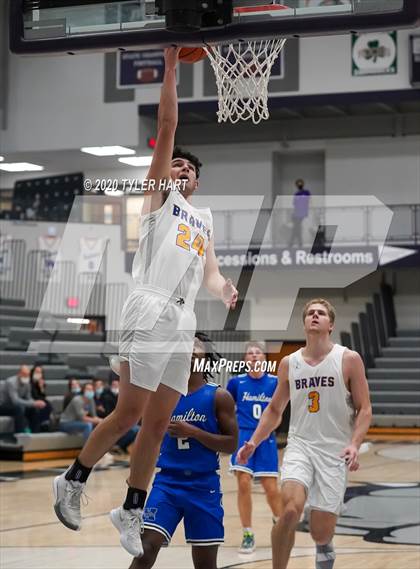 Thumbnail 1 in Fort Wayne Blackhawk Christian vs. Hamilton (Sneakers for Santa Shootout) photogallery.