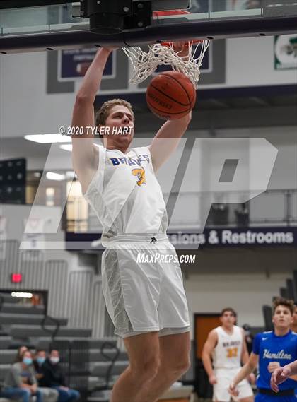 Thumbnail 3 in Fort Wayne Blackhawk Christian vs. Hamilton (Sneakers for Santa Shootout) photogallery.