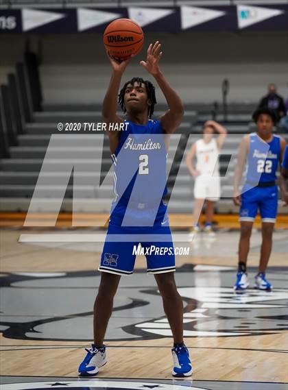 Thumbnail 2 in Fort Wayne Blackhawk Christian vs. Hamilton (Sneakers for Santa Shootout) photogallery.