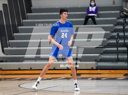 Thumbnail 1 in Fort Wayne Blackhawk Christian vs. Hamilton (Sneakers for Santa Shootout) photogallery.