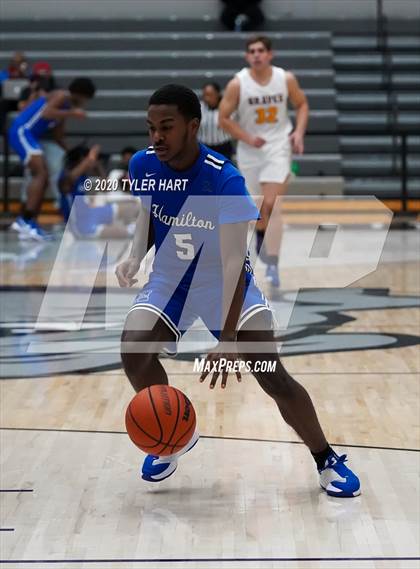 Thumbnail 1 in Fort Wayne Blackhawk Christian vs. Hamilton (Sneakers for Santa Shootout) photogallery.