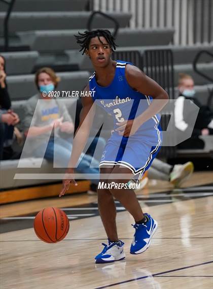 Thumbnail 3 in Fort Wayne Blackhawk Christian vs. Hamilton (Sneakers for Santa Shootout) photogallery.