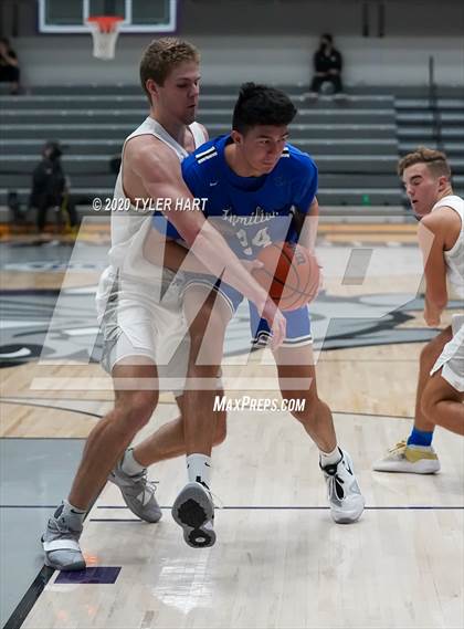 Thumbnail 1 in Fort Wayne Blackhawk Christian vs. Hamilton (Sneakers for Santa Shootout) photogallery.