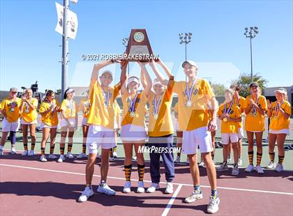 Thumbnail 2 in Highland Park vs Wylie (UIL 5A Team Tennis Final) photogallery.