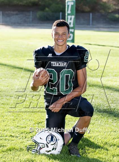 Thumbnail 3 in Tehachapi High School Varsity Football Individuals photogallery.