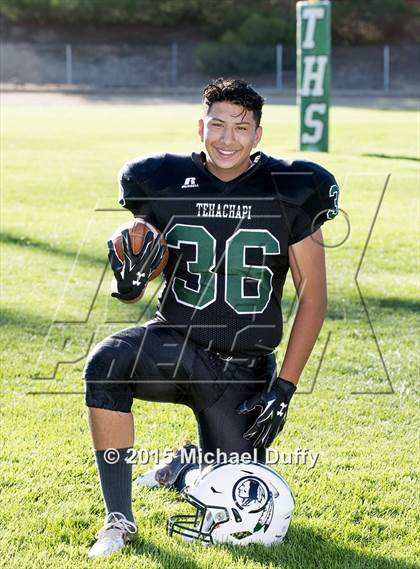 Thumbnail 3 in Tehachapi High School Varsity Football Individuals photogallery.
