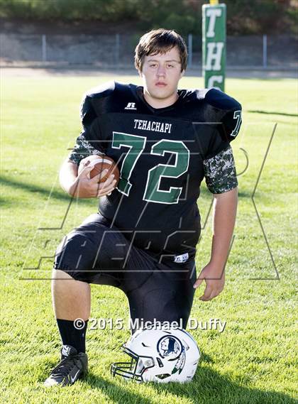 Thumbnail 1 in Tehachapi High School Varsity Football Individuals photogallery.