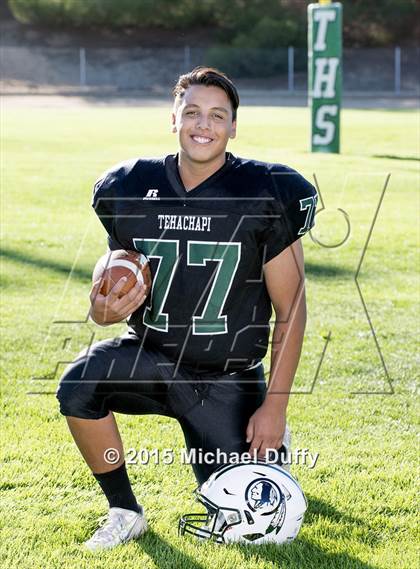 Thumbnail 1 in Tehachapi High School Varsity Football Individuals photogallery.
