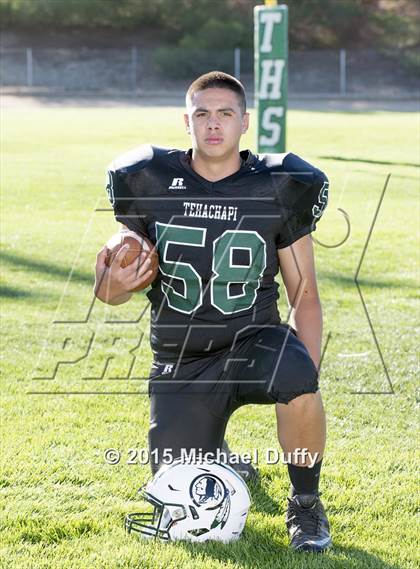 Thumbnail 2 in Tehachapi High School Varsity Football Individuals photogallery.