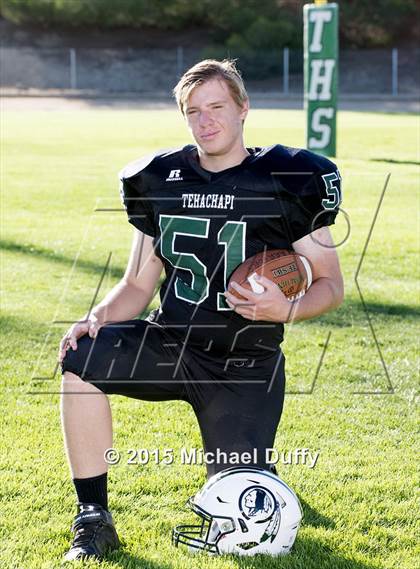 Thumbnail 1 in Tehachapi High School Varsity Football Individuals photogallery.