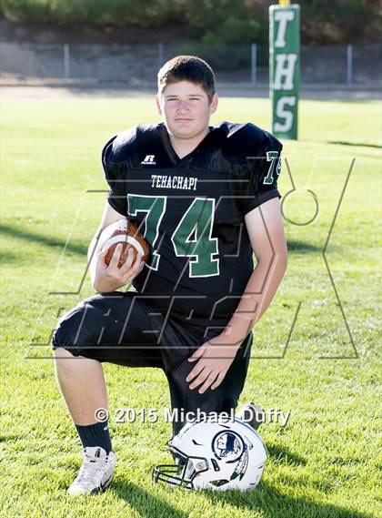 Thumbnail 2 in Tehachapi High School Varsity Football Individuals photogallery.