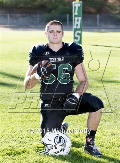 Thumbnail 3 in Tehachapi High School Varsity Football Individuals photogallery.