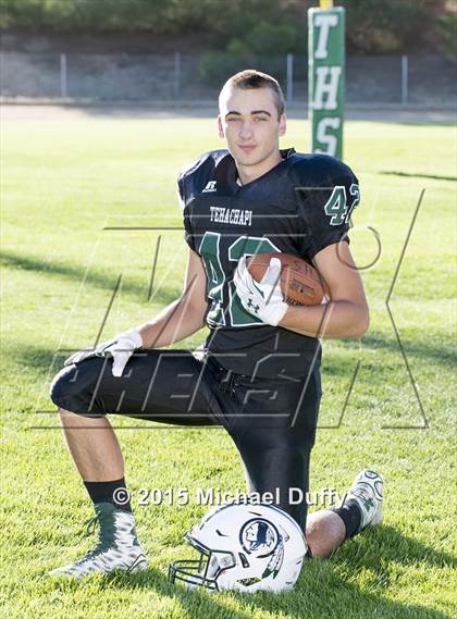 Thumbnail 2 in Tehachapi High School Varsity Football Individuals photogallery.