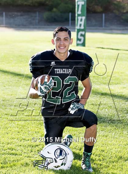 Thumbnail 2 in Tehachapi High School Varsity Football Individuals photogallery.