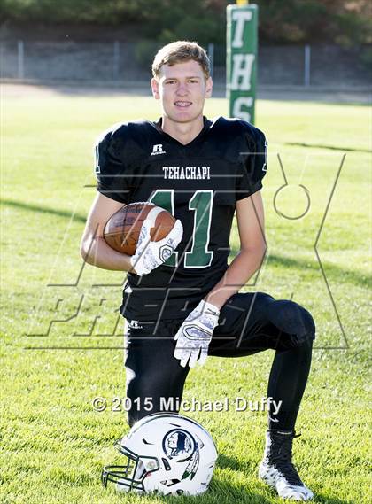 Thumbnail 2 in Tehachapi High School Varsity Football Individuals photogallery.