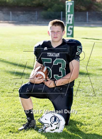 Thumbnail 3 in Tehachapi High School Varsity Football Individuals photogallery.