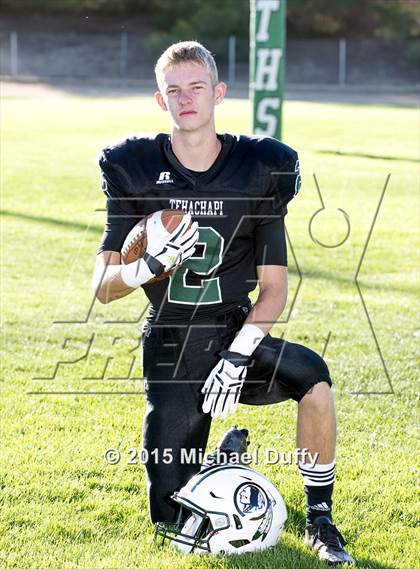 Thumbnail 2 in Tehachapi High School Varsity Football Individuals photogallery.